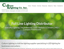 Tablet Screenshot of culturelighting.com